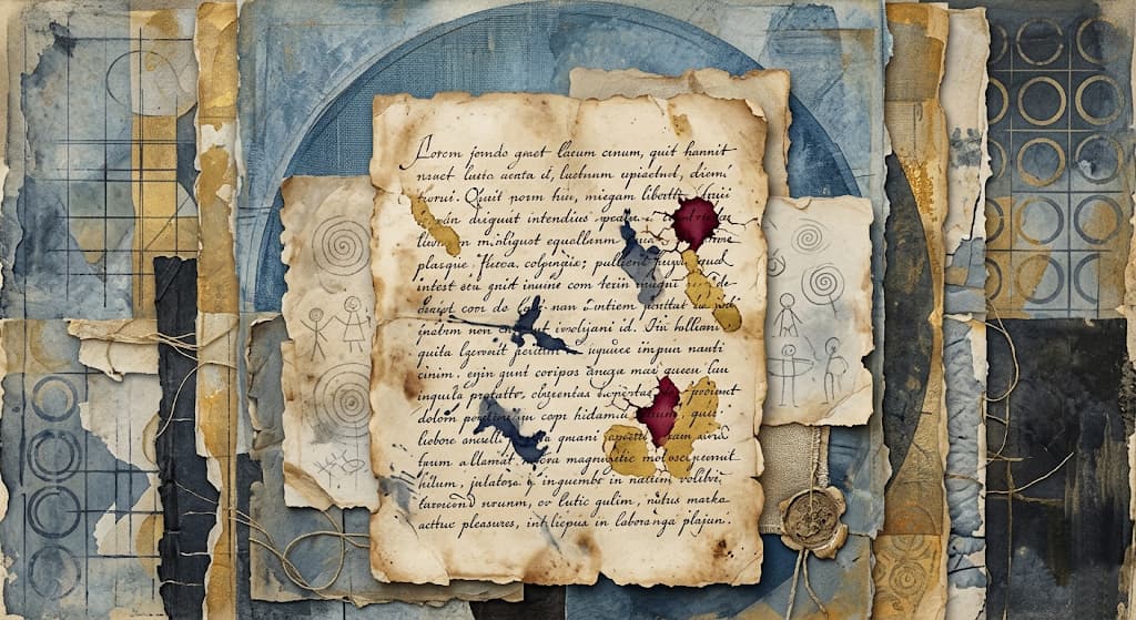 Рукописные строки на состаренной бумаге